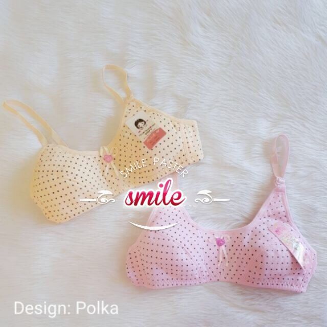 6 Pieces Teen Kids Baby Bra Printed Plain Shopee Philippines