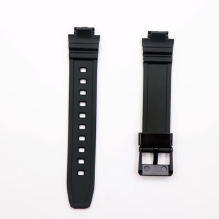 Soft PU Watch Strap for Casio LRW-250H LRW 250H Black Watchband Pin Buckle Wrist band Bracelet Belt for Casio LRW250H #7