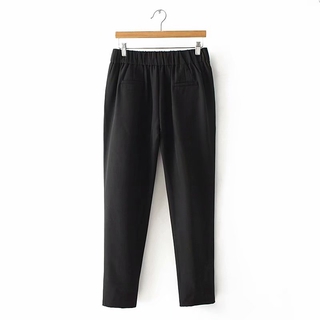 black ankle trousers