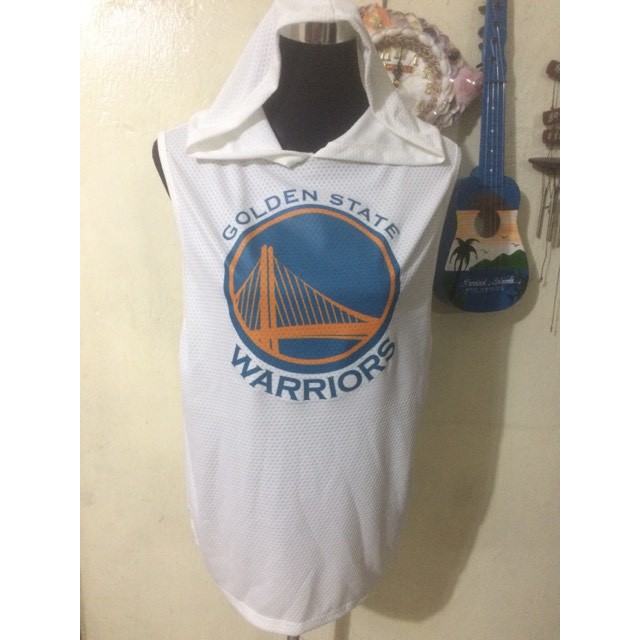 golden state warriors sleeveless hoodie