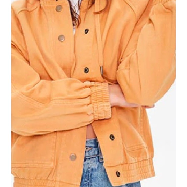 orange denim jacket forever 21