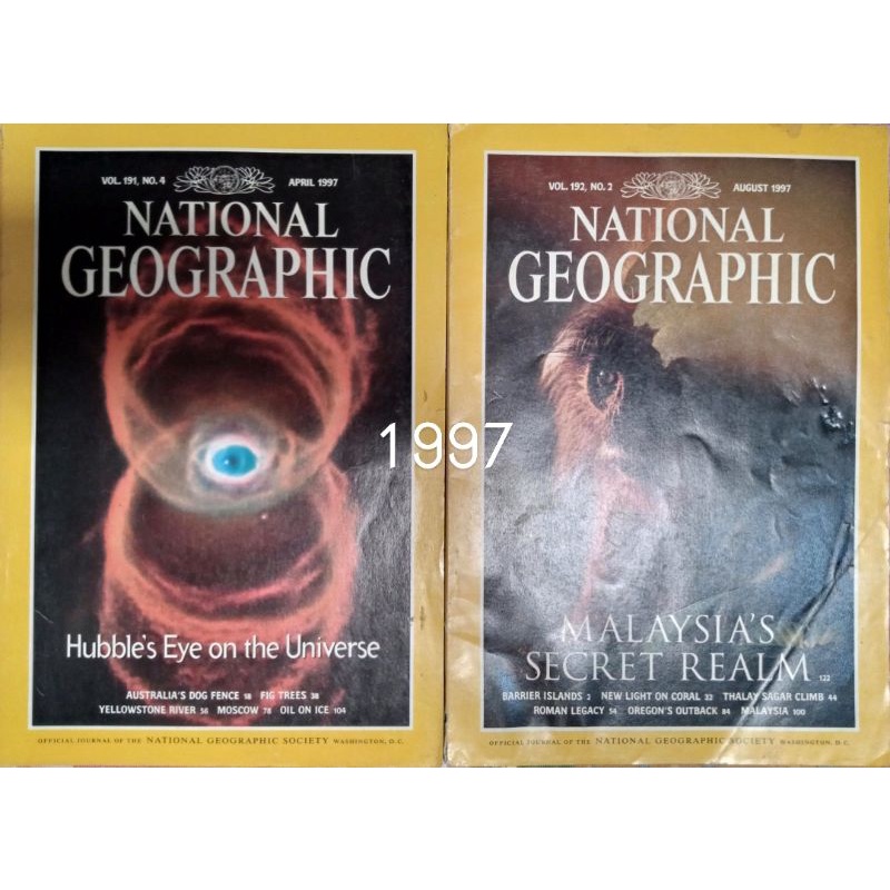 NATIONAL GEOGRAPHIC MAGAZINES (1997-1999) Shopee Philippines