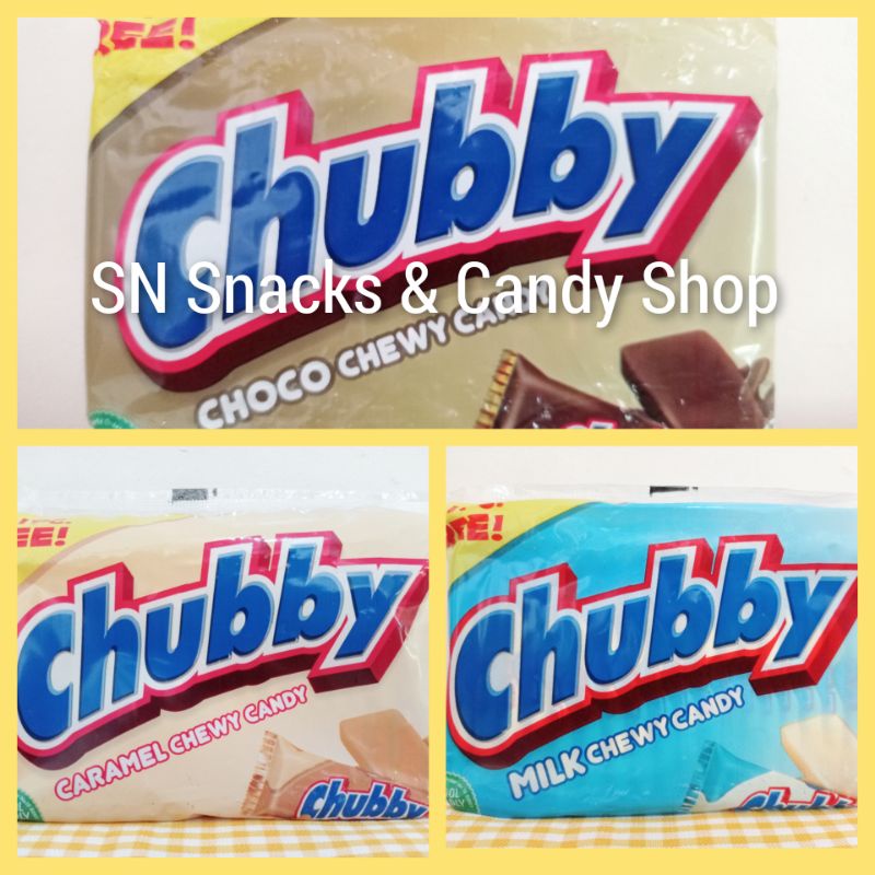 SN CHUBBY Chewy Candy 20+1pcs/130.2g Caramel/Chocolate/Milk Shopee
