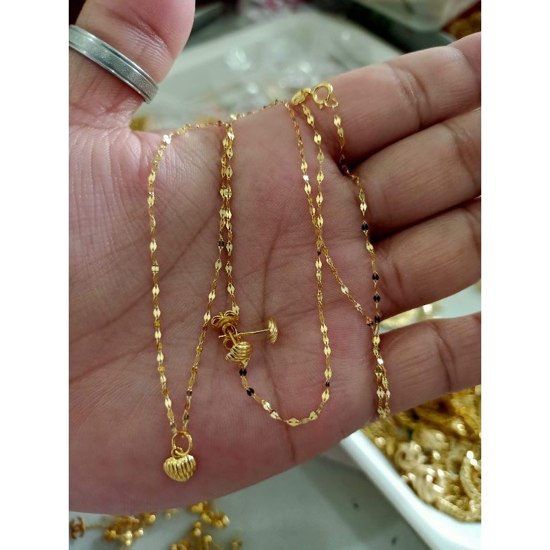 cod-pawnable-k18-saudi-gold-heart-set-shopee-philippines