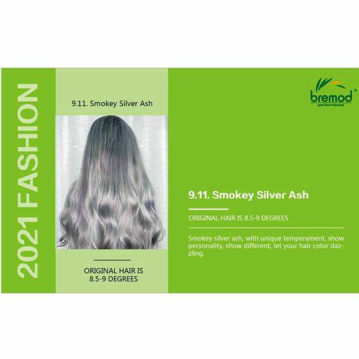 911 Smokey Silver Ash Bremod Hair Color Cream 100ml Bremod Oxidizing 100ml Shopee Philippines 1193