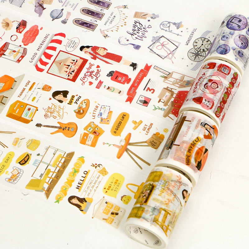 Kawaii Japanese Wide Masking Paper Washi Tape Stickers School