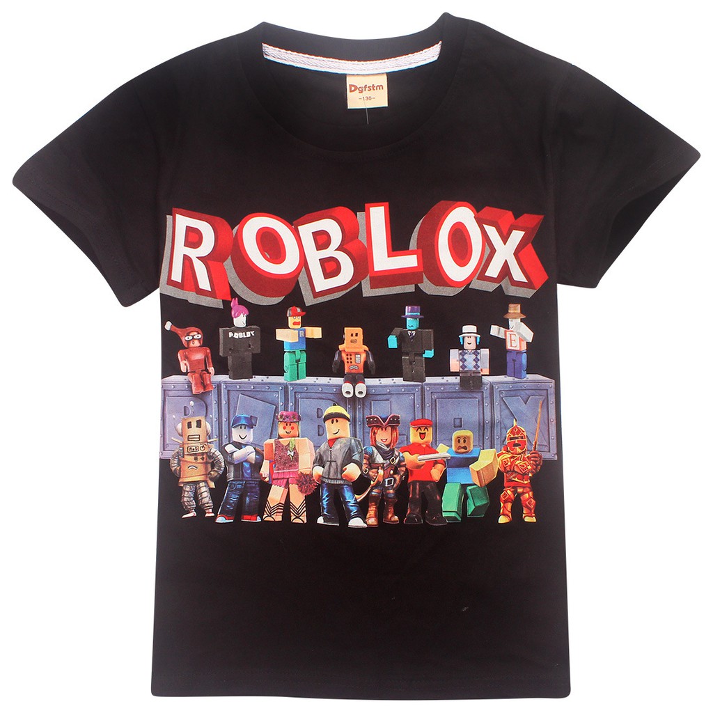 2019 kids boys t shirts 3d roblox cartoon t shirt family games tops tees for boys girls 100 cotton made - roblox fgteev the family game children t shirt printing