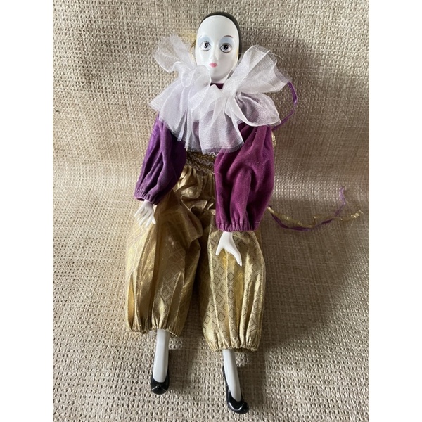 Harlequin Jester Porcelain China Doll Vintage | Shopee Philippines