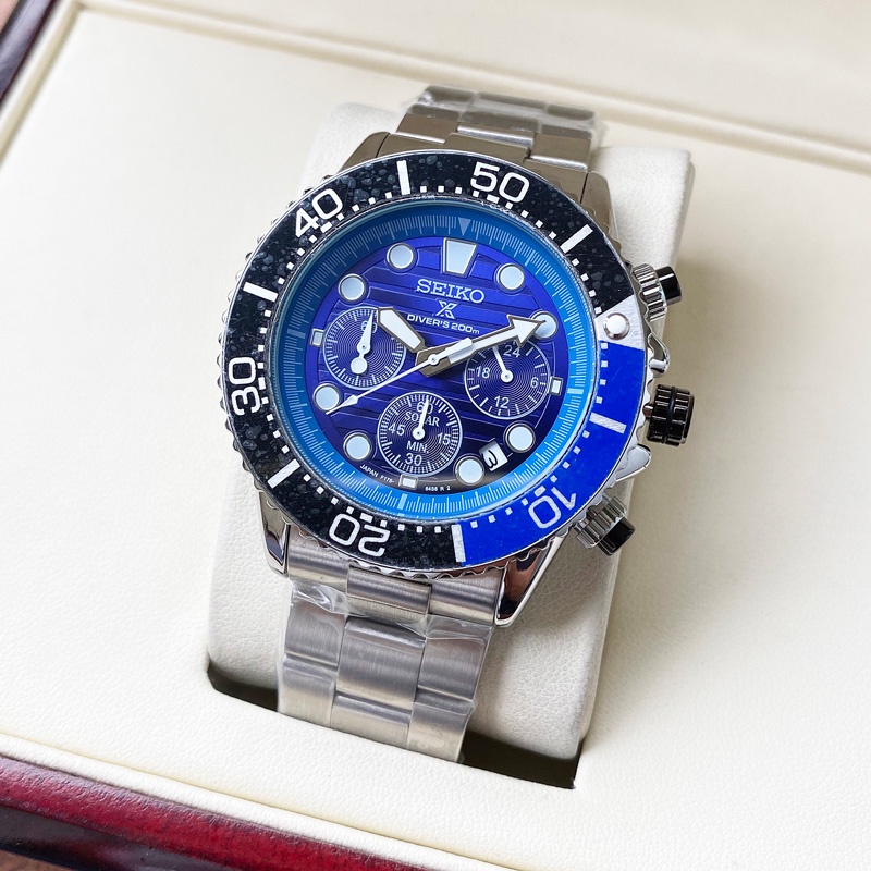 Seiko Prospex Men's Multi-functional Quartz Watch with 6-pin ...