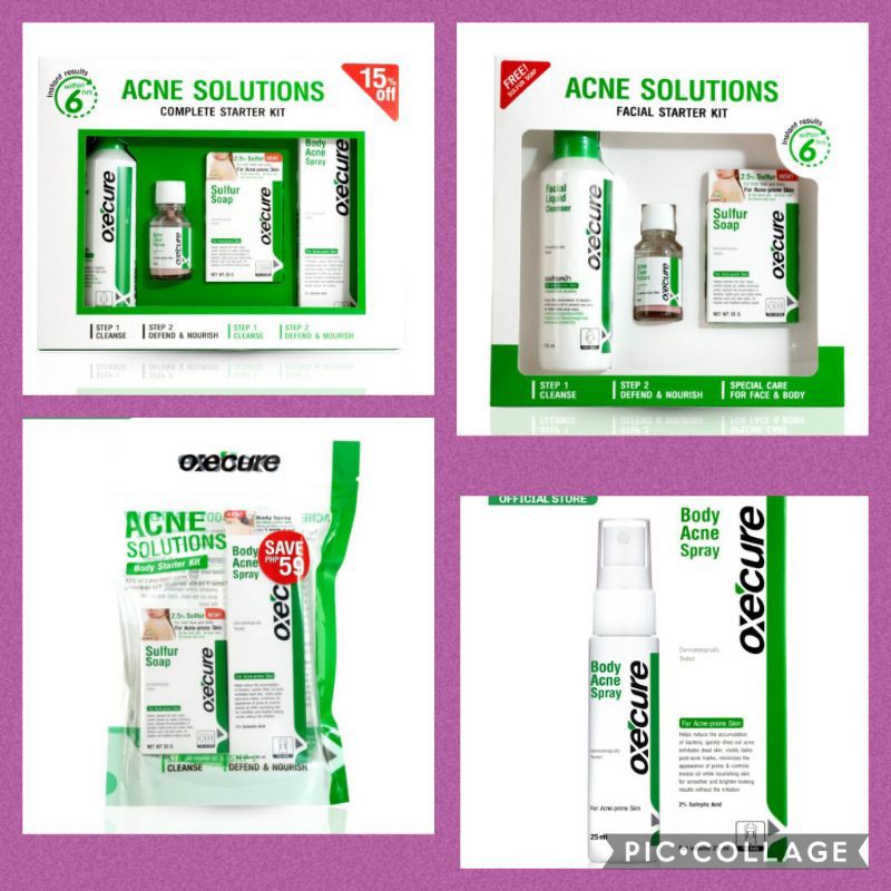 Oxecure Acne Solution Starter Kit Shopee Philippines 7049