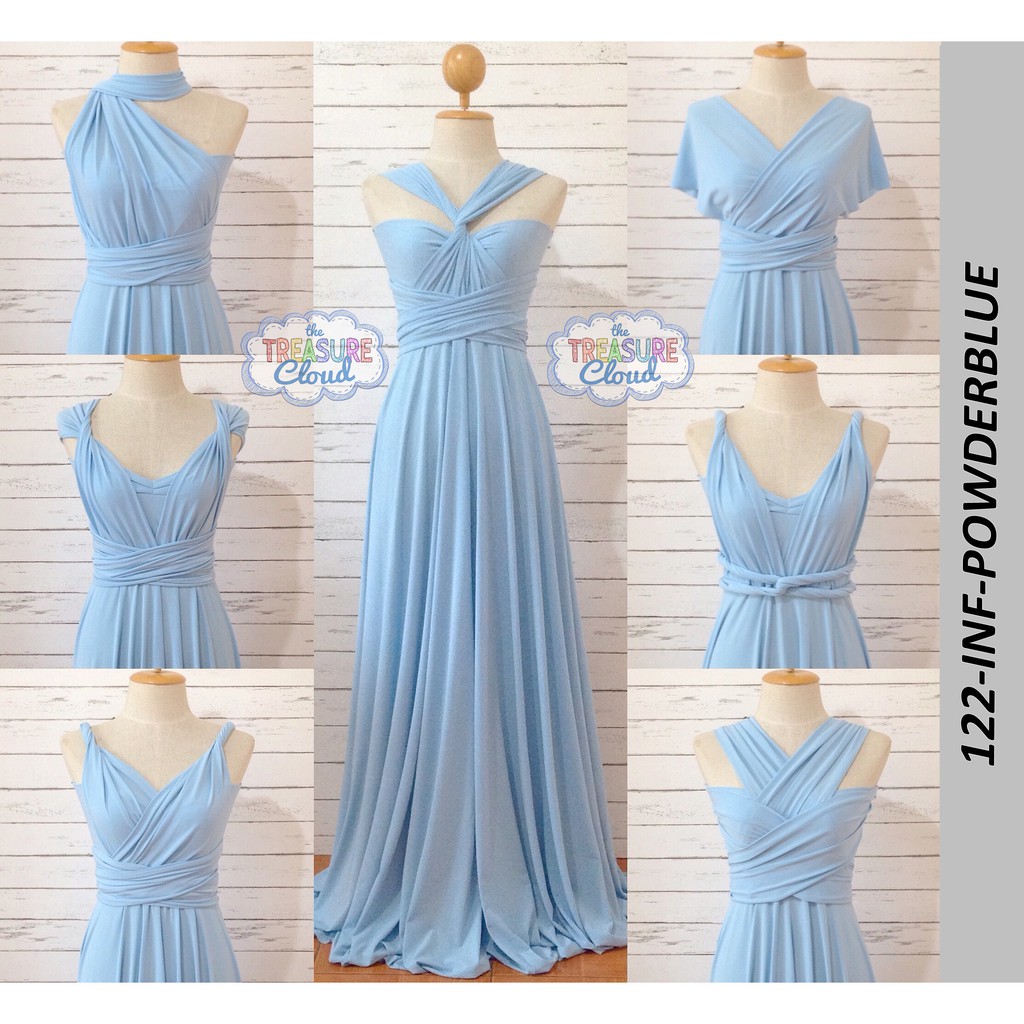 infinity dress powder blue