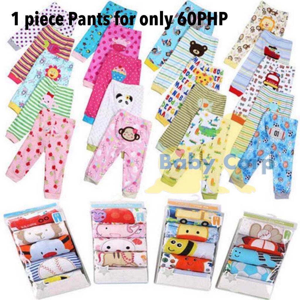 Baby Corp 1 Piece Set Newborn Toddler Pants (randomly given) Shopee