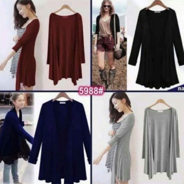 cotton longline cardigan