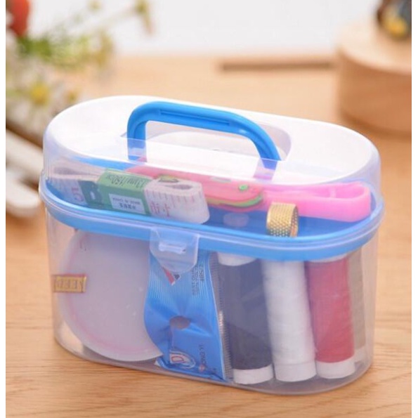 Sewing Storage Kit Box Needle Threads Scissor Accessory Storage Box Sundries Storage Box