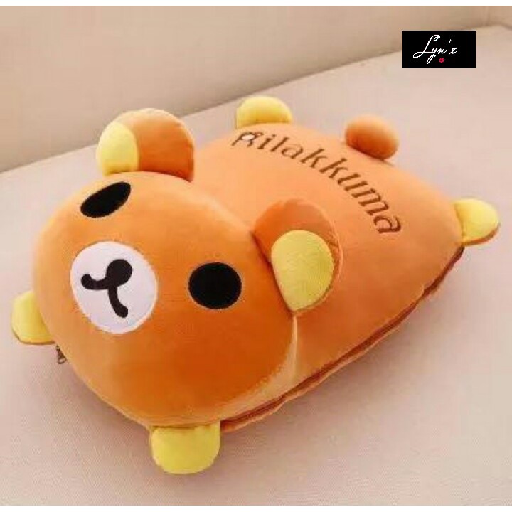 Rilakkuma Pillow Blanket brown bear Shopee Philippines