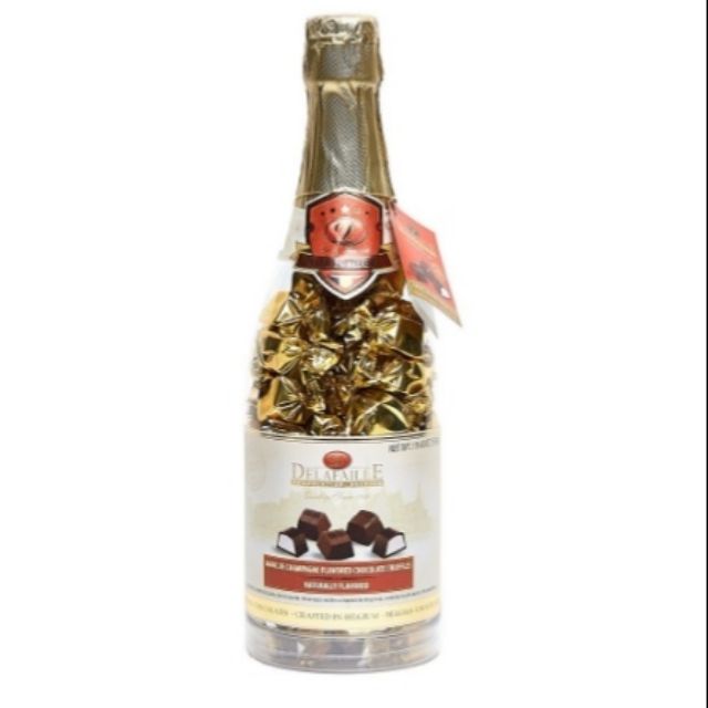 Delafaille Marc De Champagne Flavored Dark Chocolate Truffles Gift