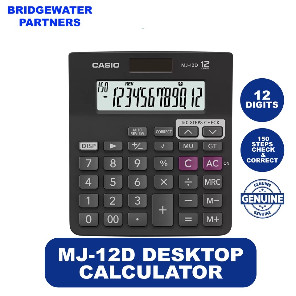 Casio MJ12D Desktop Calculator Shopee Philippines