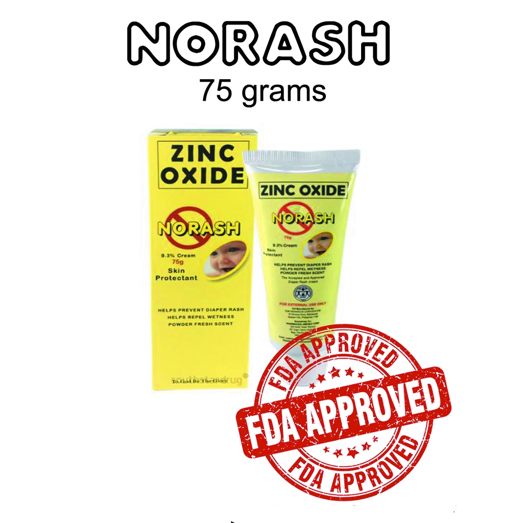 Anti Diaper Rash Cream Zinc Oxide No Rash 75g (Original