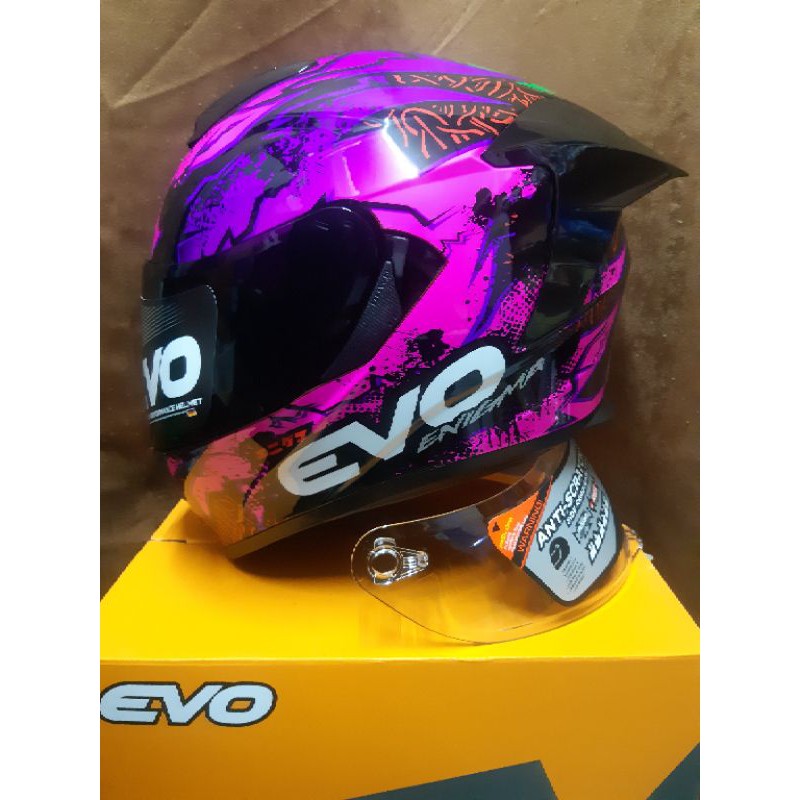 Evo Helmet Gt Pro Enigma Monster Pink Red Shopee Philippines