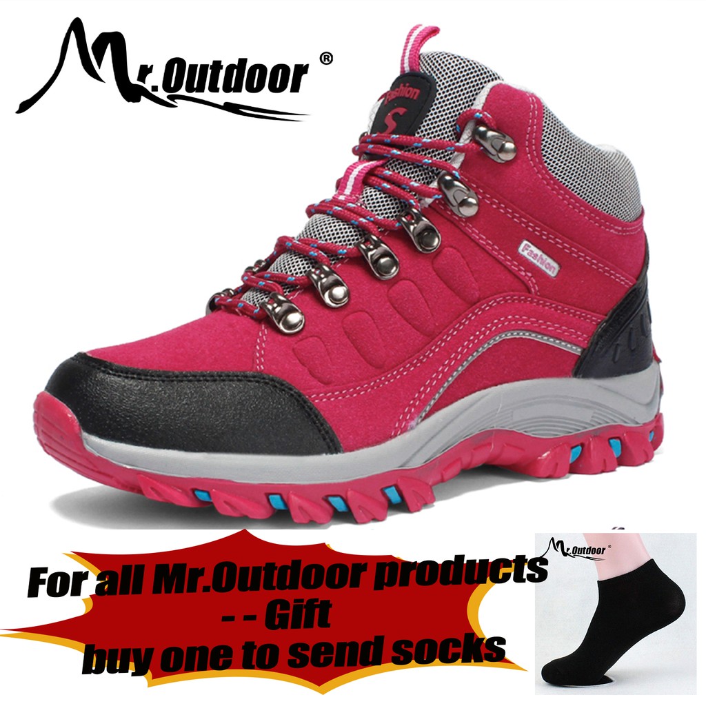 Women's Suede Hiking Boots Fashion Outdoor Sports Running Shoes for