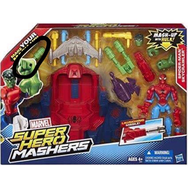 spiderman hero mashers