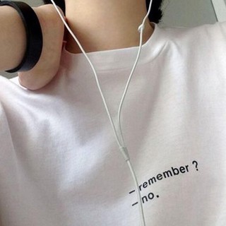 REMEMBER? NO!Aesthetic Statement Shirt/Tshirts Unisex Minimalist Tees