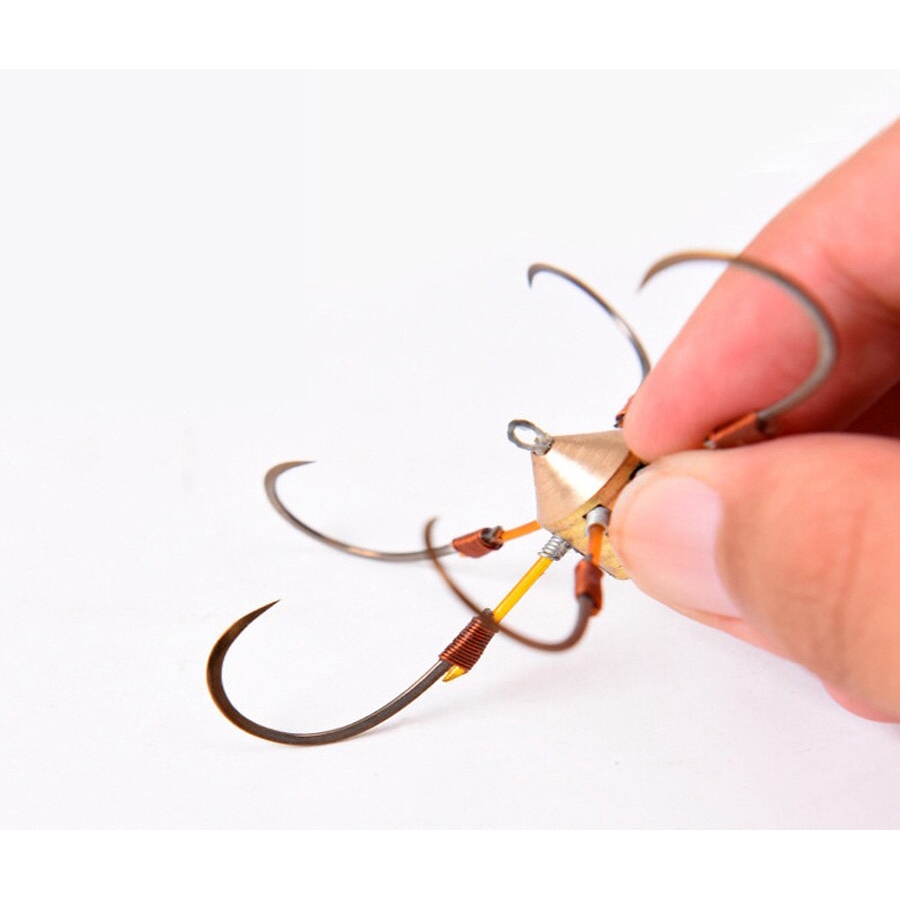 1Pc 11cm Big Vietnamese Anchor Sea Fishing Treble Hook Bladed High