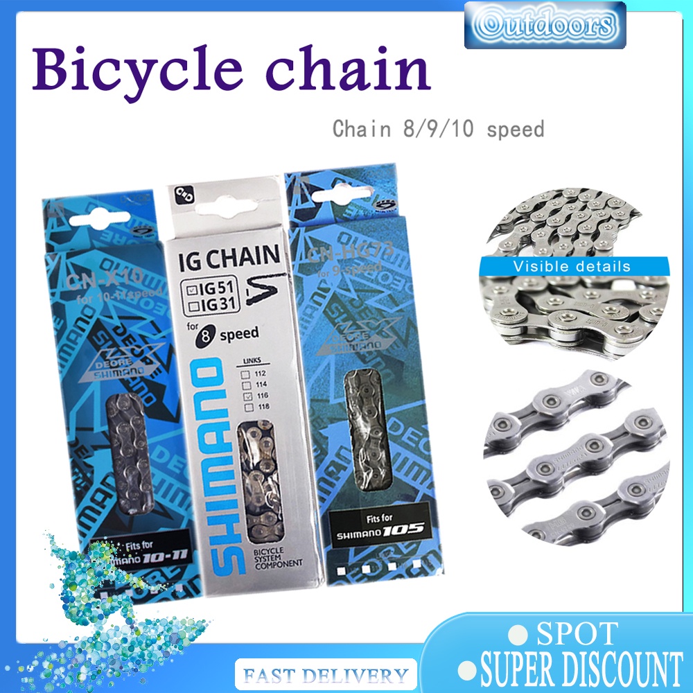 ITP Shimano Chain 8/9/10/11 speed Bike chain MTB Bicycle Chain for bike  Road Bike Chain | Shopee Philippines