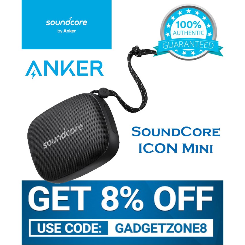 Anker Soundcore Icon Mini Waterproof Bluetooth Speaker With Explosive Sound Ip67 Water Resistance Shopee Philippines