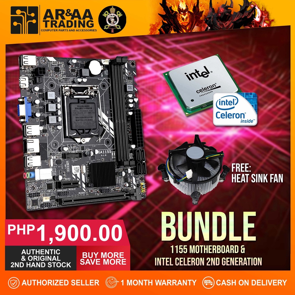 Bundle 1155 Core i3 l Core i5 2nd Generation Motherboard Processor