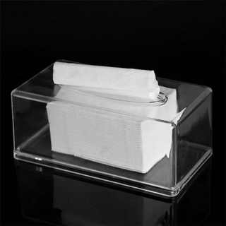 [HOMYL2] Clear Acrylic Tissue Box Napkin Holder Paper Case Cover Home Dining Decor #3