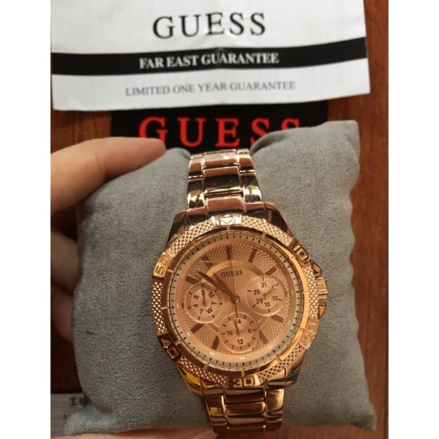 40 Off Guess Rose Gold Watch Original Shopee Philippines