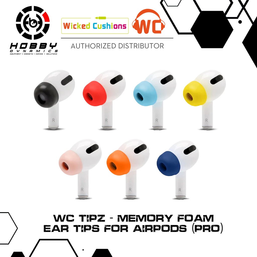 WC TipZ Memory Foam Ear Tips for Airpods (Pro) Shopee Philippines