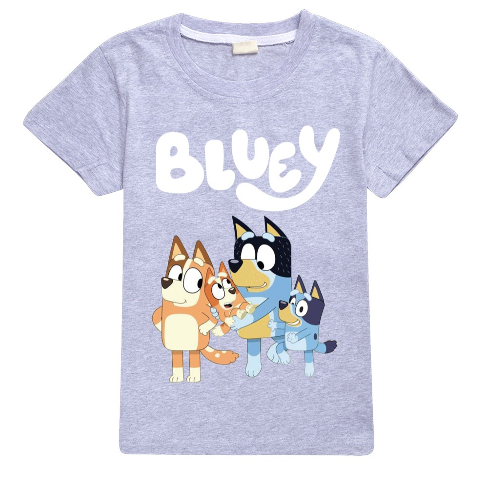 Bingo Bluey Cartoon Children's T-shirt Kid T-shirt Party T-shirt 100% Cotton Fashion Theme Gift