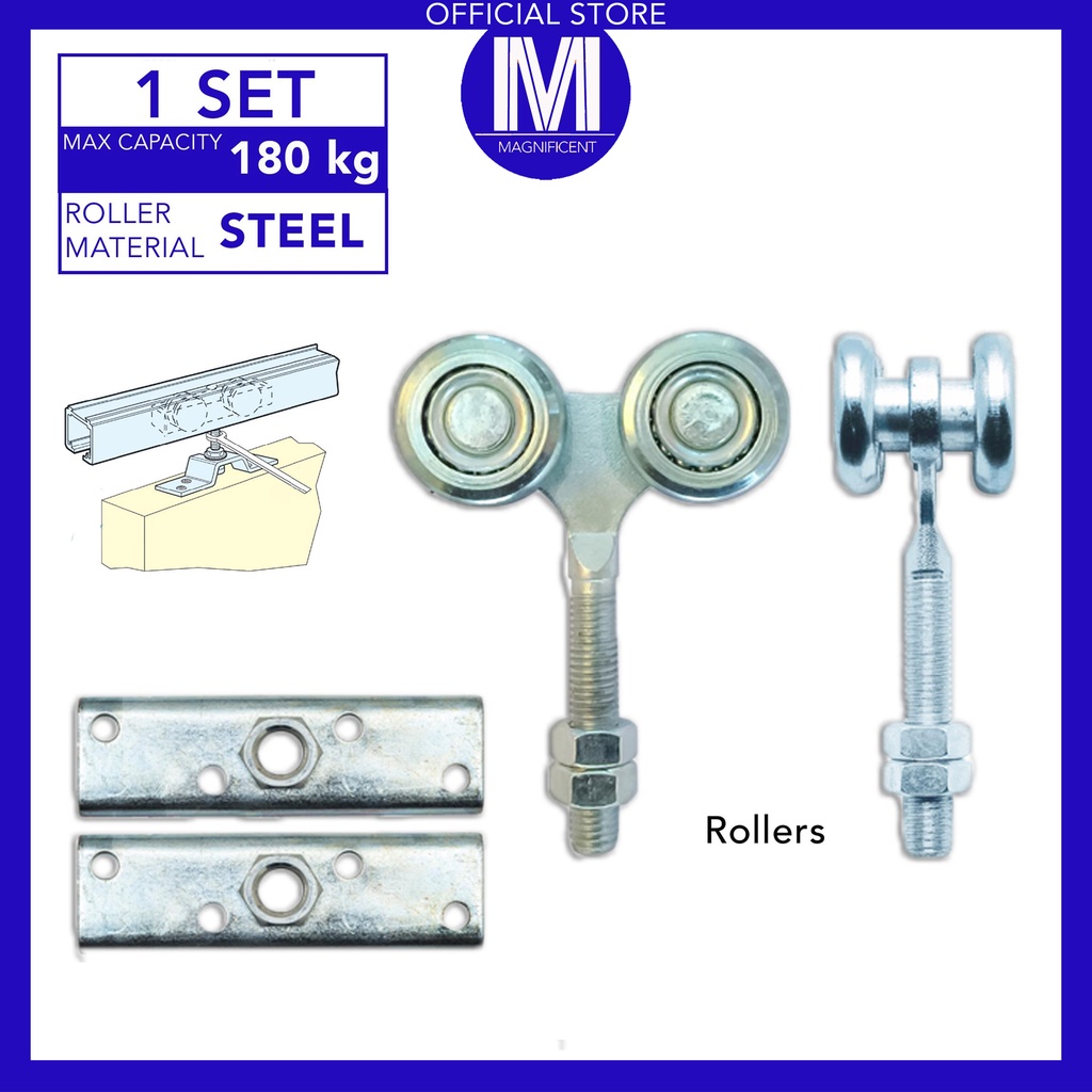 Omge Heavy Duty Sliding Door Hanging Wheel Pulley Shopee Philippines