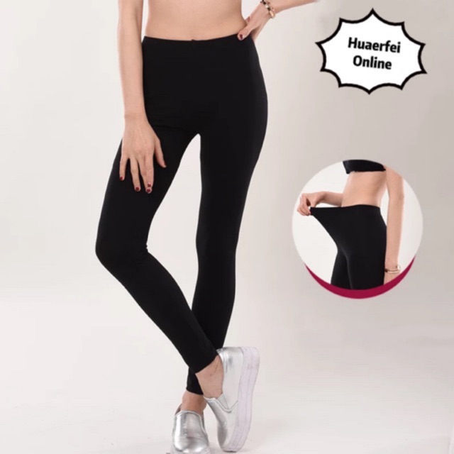 cotton Leggings Pants fit 2634 waistline Shopee Philippines
