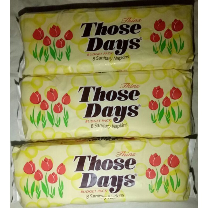 Those Days Sanitary Napkins for Women 8 Pads Shopee Philippines