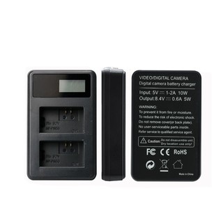 NP-FW50 Battery LCD Dual Charger For Sony Alpha A6000 A6300 A6500 A7r A7 #2