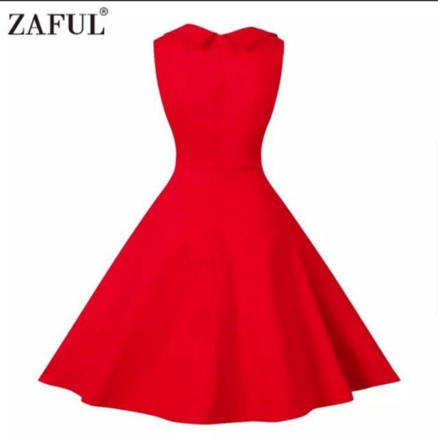 zaful red dress