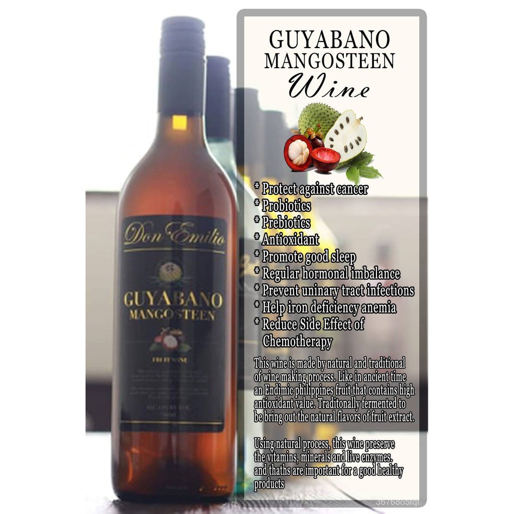 Guyabano Wine With Mangosteen Healthy Wine By Don Emilio Shopee Philippines