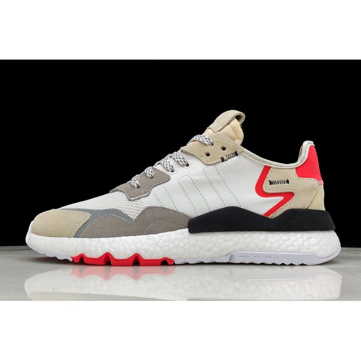 Adidas Nite Jogger 2019 White Red Grey Oem Premium Quality