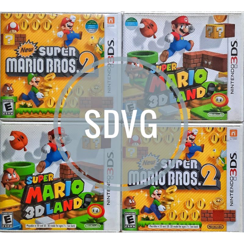 3ds New Super Mario Bros 2 And Super Mario 3d Land Usntsc Shopee Philippines 9218