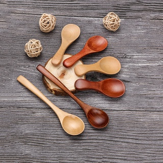 Natural Wooden Spoon  Tea Honey Coffee Condiment Salt Sugar Spoon Cooking Tools Kitchen Gadgets #1