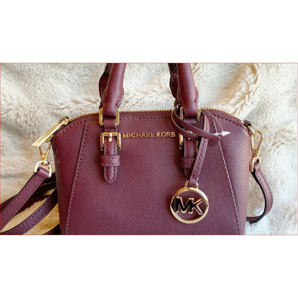 Michael Kors Ciara XS Mini Crossbody Bag in Magenta and Merlot | Shopee  Philippines