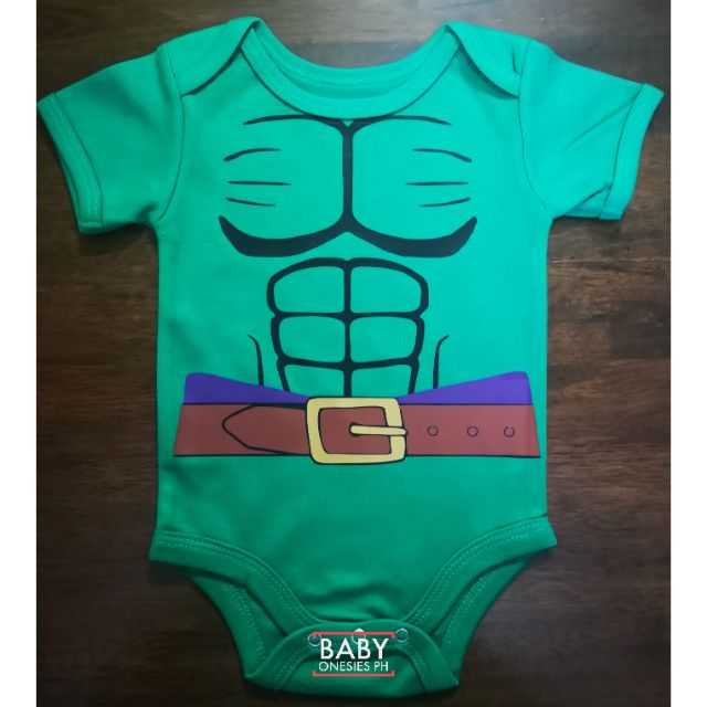 hulk baby onesie