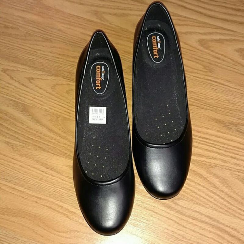 Black shoes/size 5 slip-resistant sole/safeTstep | Shopee Philippines