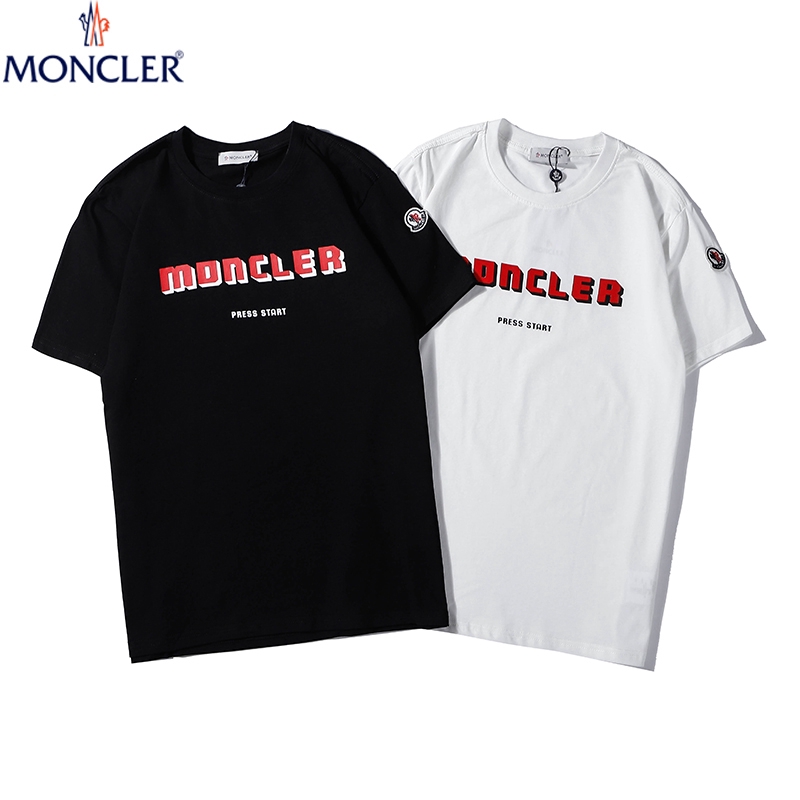 moncler logo collar t shirt