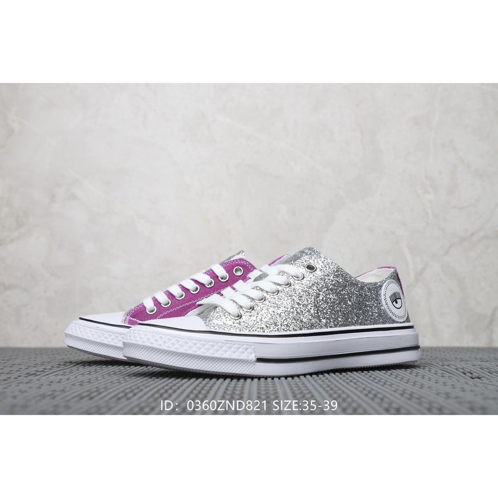 sequin canvas shoes