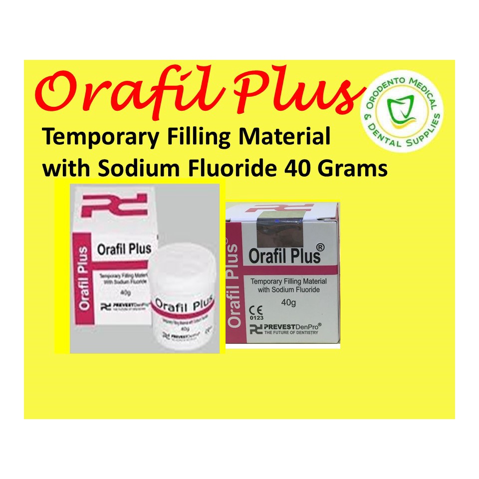 Orafil Plus Temporary Filling Material with Sodium Flouride 40 Grams
