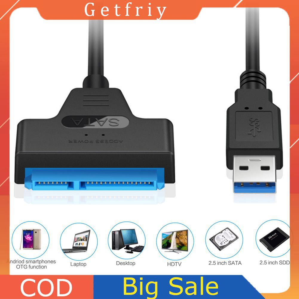 Ready USB 3.0 to SATA 2.5″ Adapter Cable Reader for External SSD HDD